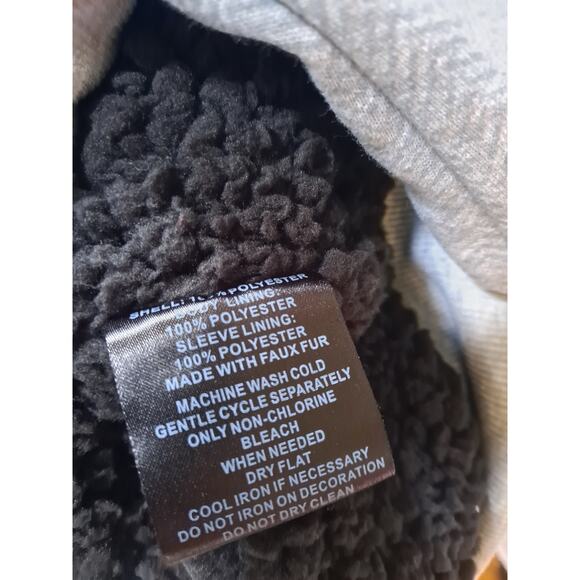 NWT SouthPole Heather Gray Full Zip Fleece Lined Sweatshirt Size XL - Picture 10 of 10